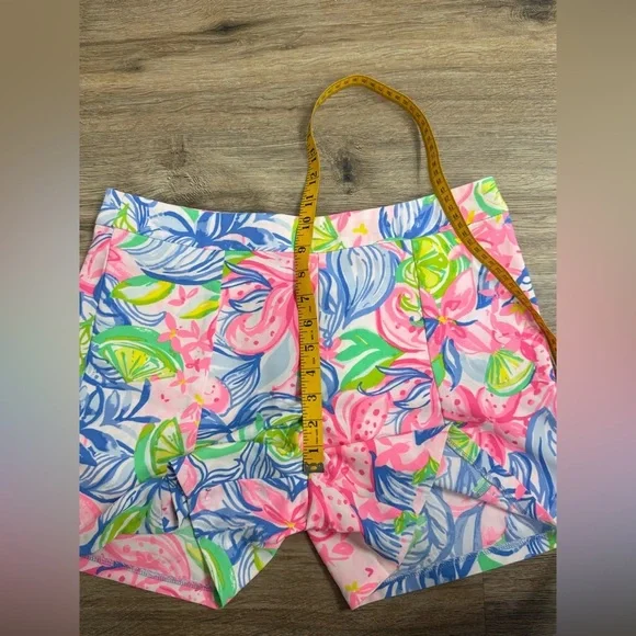 Lilly Pulitzer Women's Ariana Stretch Shorts "Multi Havana Cocktail-Size 8 - Picture 7 of 10